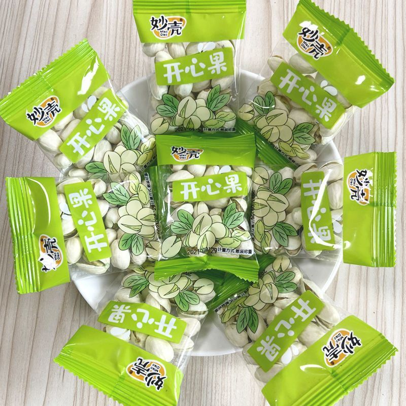 妙壳开心果大颗粒盐焗独立小包装小袋休闲零食干货年货坚果类批发