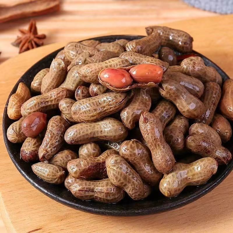 500克/袋 卤煮花生卤汁五香麻辣水煮批发烧烤湿新花生零食下酒菜