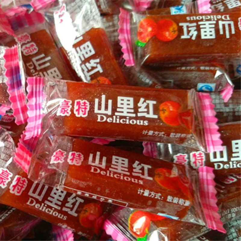 【厂家直发】山楂卷1斤~5斤果丹皮山楂片果糕球山楂零食糖果