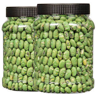 新货盐炒黑豆500g罐装熟绿芯黑大豆即食零食炒货盐焗香酥小吃150g