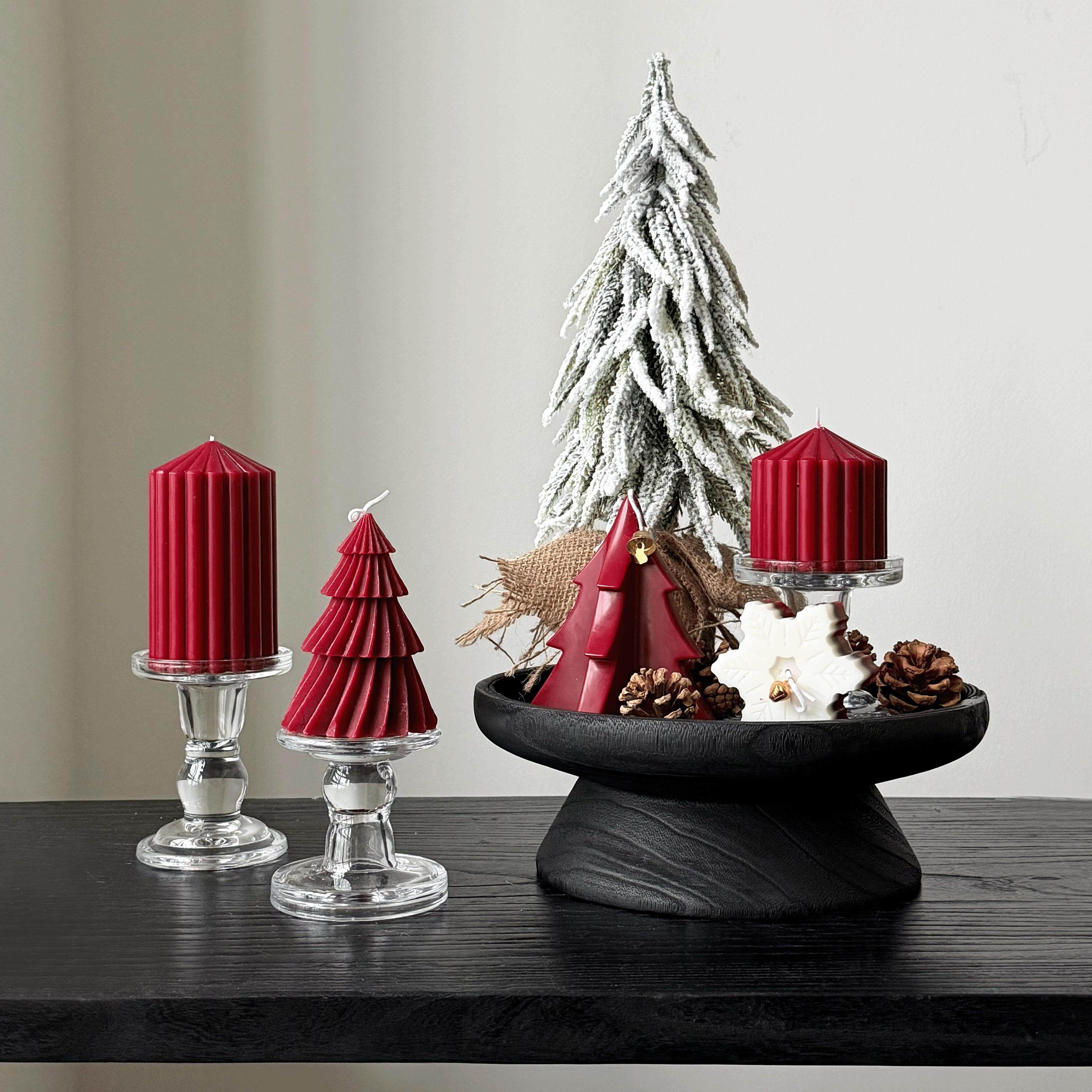 圣诞节装饰品香薰蜡烛托盘红色圣诞蜡烛小型圣诞树桌面氛围布置,节庆用品/礼品,圣诞装饰品,淘宝优惠券,粉丝福利购,淘宝优惠卷