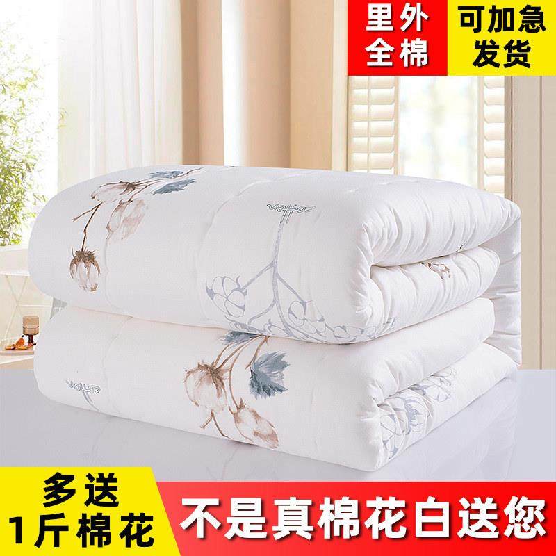 定制棉花薄被子手工棉被双人棉絮被芯春秋冬被加厚棉褥子学生被子,床上用品,棉花被,淘宝优惠券,粉丝福利购,淘宝优惠卷