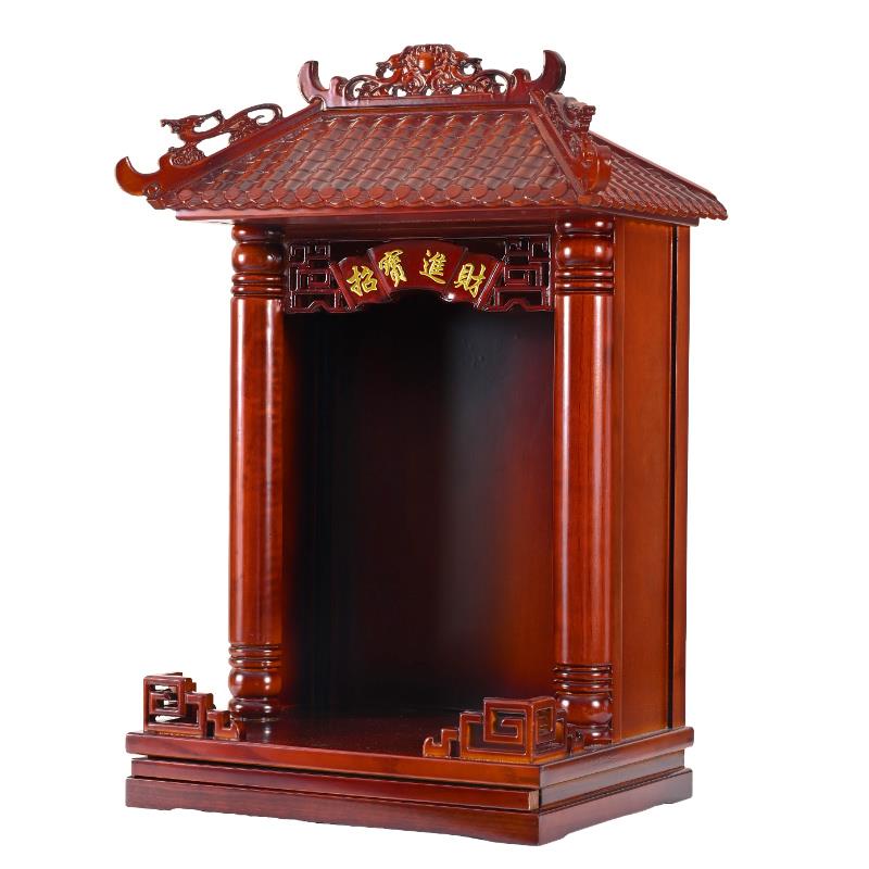 实木佛龛家用壁挂式财神爷供台供桌供奉台神龛供奉台观音供位