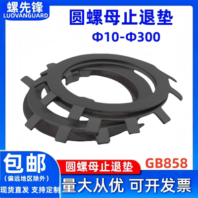 GB858圆螺母用止退垫圈发黑