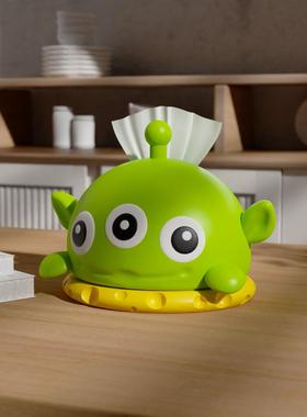 创意三眼仔家用抽纸盒创意客厅桌面厨房纸巾收纳茶几摆件餐巾纸盒