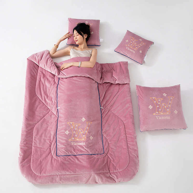 超厚婴儿绒7.8斤加绒加厚抱枕被子两用汽车靠垫办公沙发折叠午休,居家布艺,抱枕被,淘宝优惠券,粉丝福利购,淘宝优惠卷