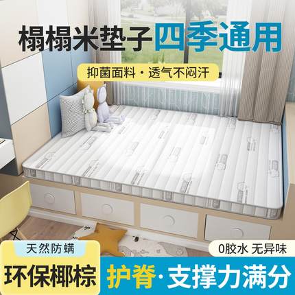 榻榻米床垫子四季通用家用卧室定制任意尺寸椰棕乳胶儿童租房专用