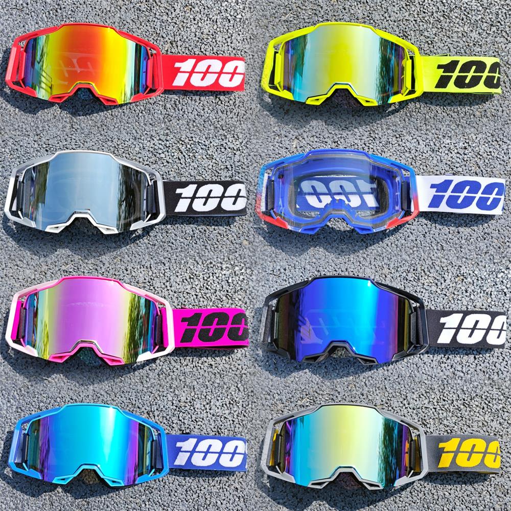 100%新款armega越野摩托拉力山地头盔护目风镜加硬镜片抗撞击快拆