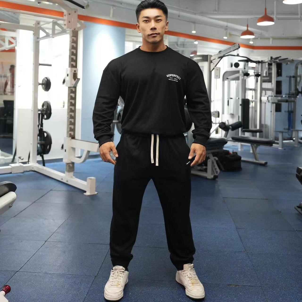 NOPERFECT潮牌金士程同款长裤休闲百搭简约训练健身束脚运动裤