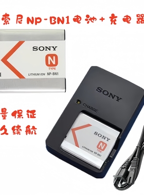 索尼 DSC-W510 W520 W530 W570 W610 W620 相机电池+充电器NP-BN1