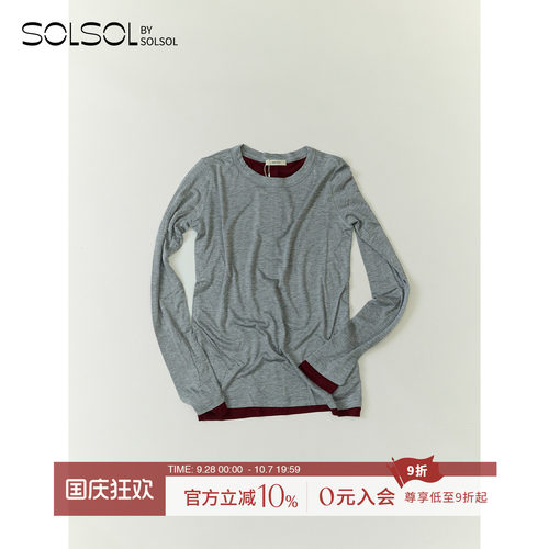 RECTO复古多层针织上衣