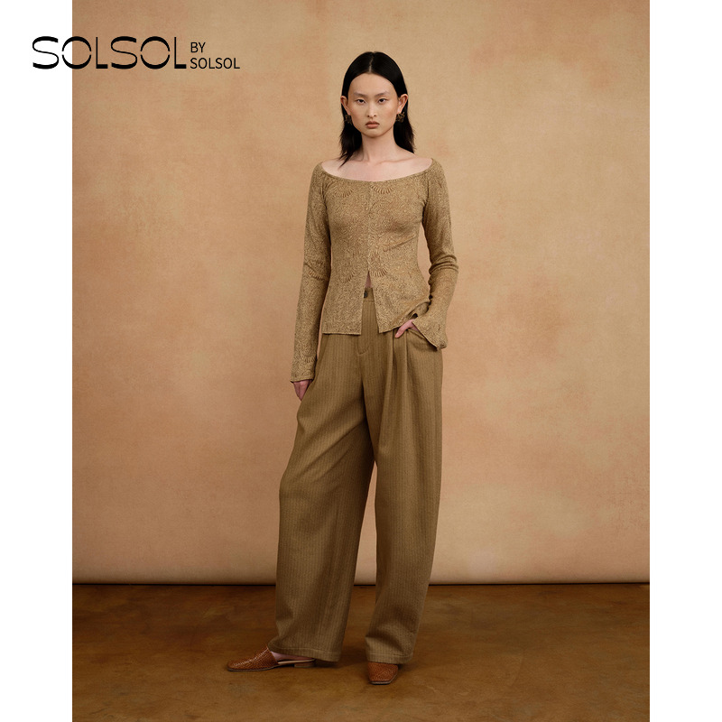 AUTI SEMINARIO 设计师品牌 25早秋新品腰果花针织打底上衣SOLSOL
