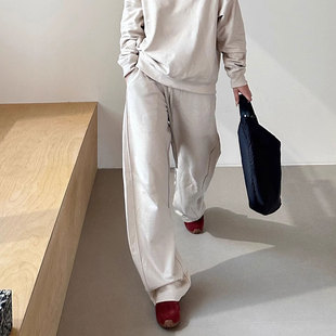 SOLSOLBYSOLSOL STRUCTURA设计师品牌 24秋冬新款弧形分割卫裤