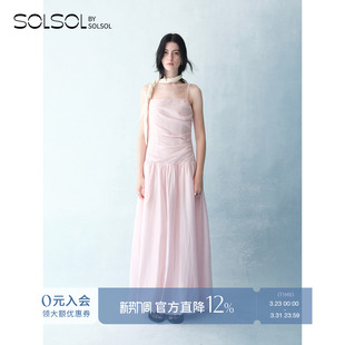 优雅真丝伊芙裙长裙 26早春新品 设计师品牌 SOLSOL SENSE