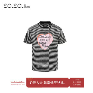 SOLSOL ANDERSSON BELL  25早春新品 设计师品牌 爱心印花T恤