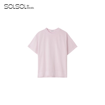 RECTO 设计师品牌 25春夏新品 复古水洗效果纯棉宽松T恤 SOLSOL