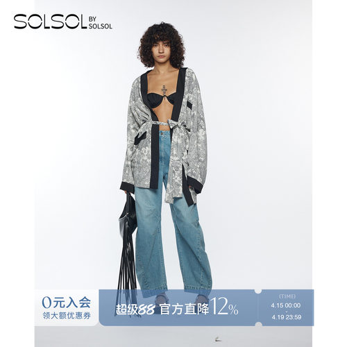 YCH休闲纯色气球牛仔裤