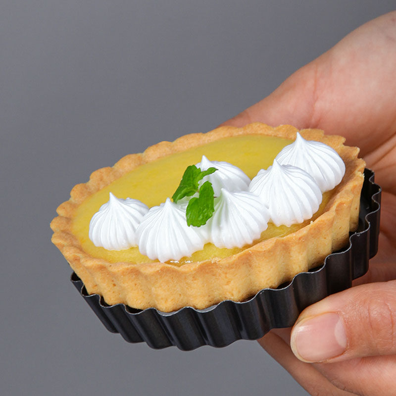 Chefmade学厨4寸圆形活底挞盘烘焙模具苹果派波浪边蛋挞pie小派盘