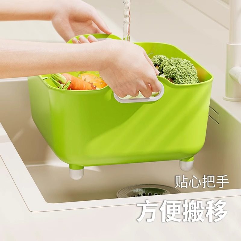 手提沥水篮大容量厨房洗菜盆水槽洗菜篮洗碗筷洗水果沥水盆特大号,家装主材,沥水篮,淘宝优惠券,粉丝福利购,淘宝优惠卷