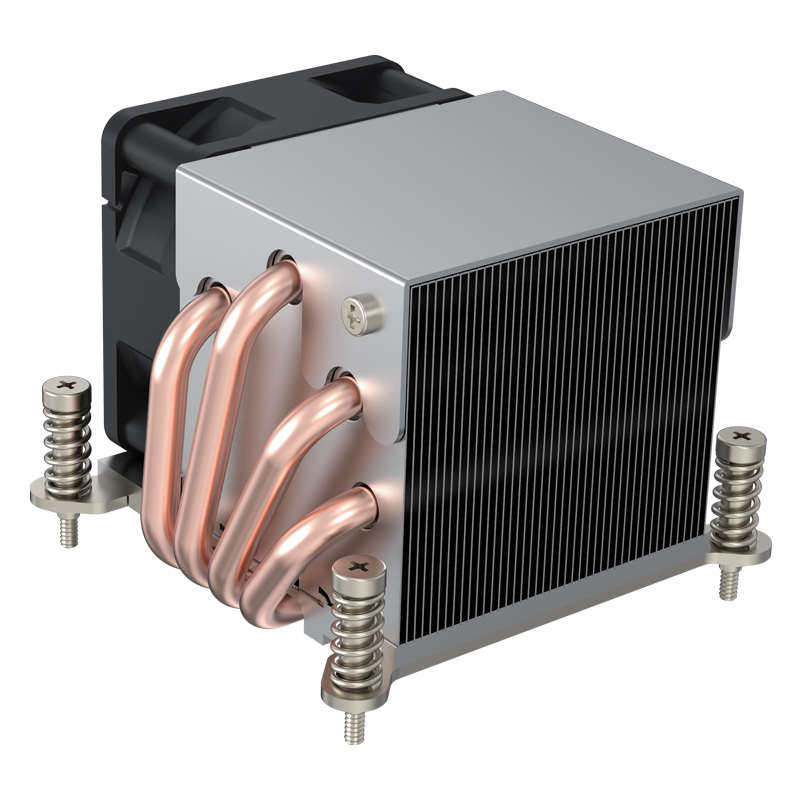 金钱豹 2U 支持115X/1700/2011/AM4 侧吹 4热管 CPU散热器 R63
