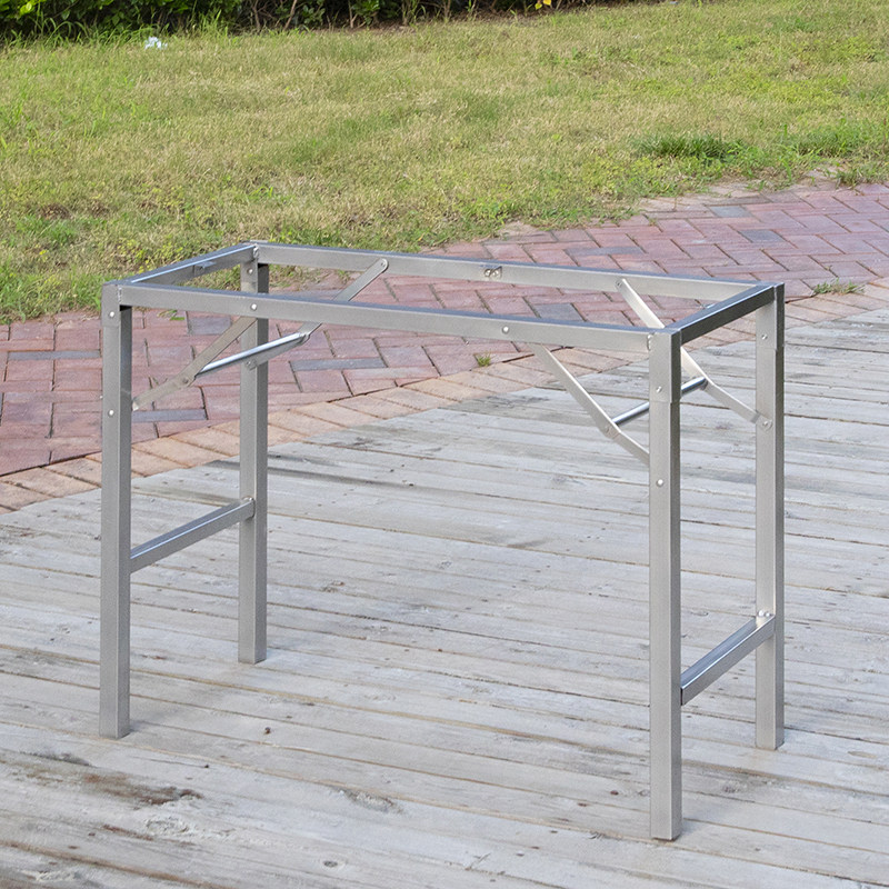 可折叠支架 长方形桌子腿桌子腿 饭桌脚架子 桌架铁架子