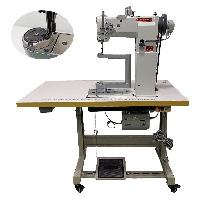 现货供应360度旋转式柱车包包箱包皮革特种厚料缝纫机设备厂家