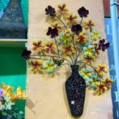 饰可室外 60铁艺花瓶壁挂装