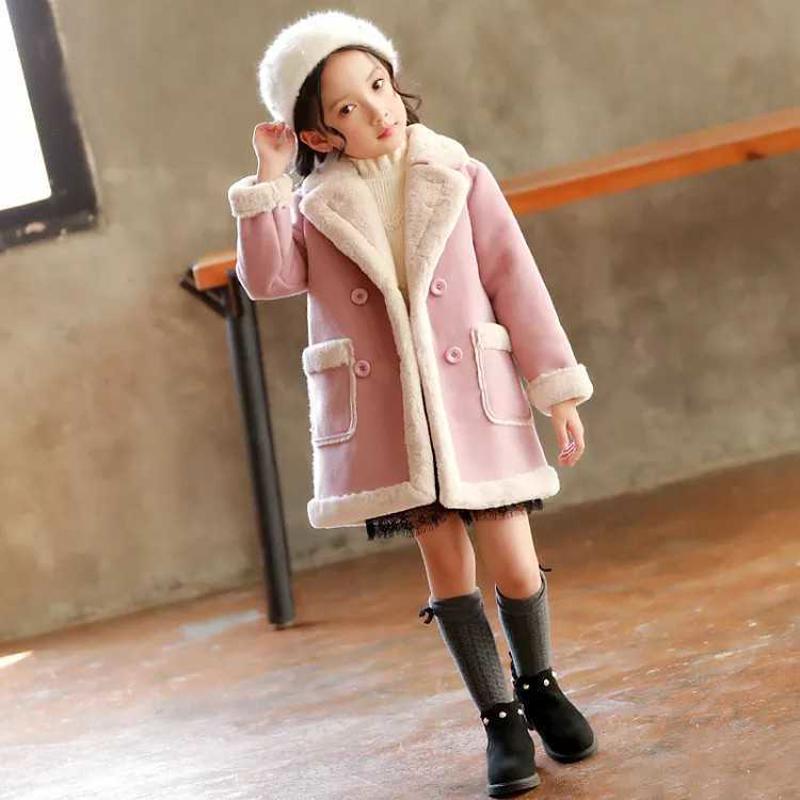女童毛呢外套呢子大衣2025新款洋气儿童秋冬韩版加厚女孩呢大衣潮