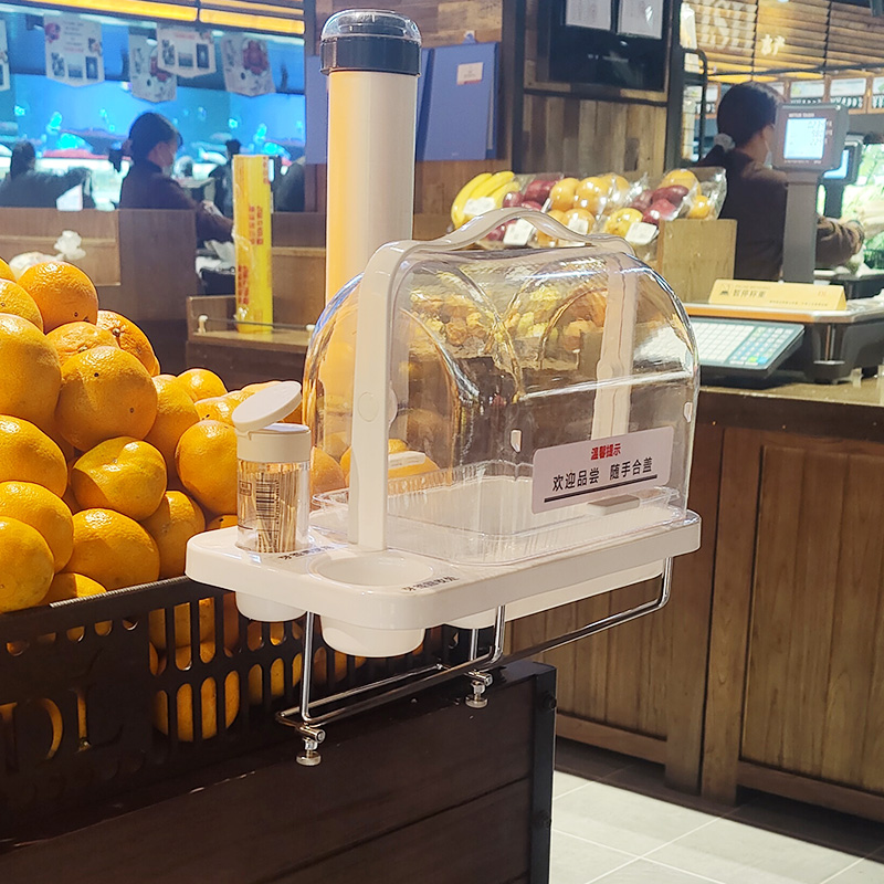 超市水果熟食面包蛋糕 胖东来专用试E吃盒 免费品尝试吃台试吃盘