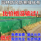 加厚绿化布彩条布防寒绿布防寒布绿植物防冻布塑料编织布防风 包邮