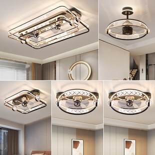 2024新款 风扇灯客厅摇头一体电扇灯大气卧室房间全屋灯具