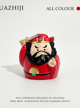 驱魔钟馗职场防小人办公室打工人解压工位桌面摆件国潮好运礼物