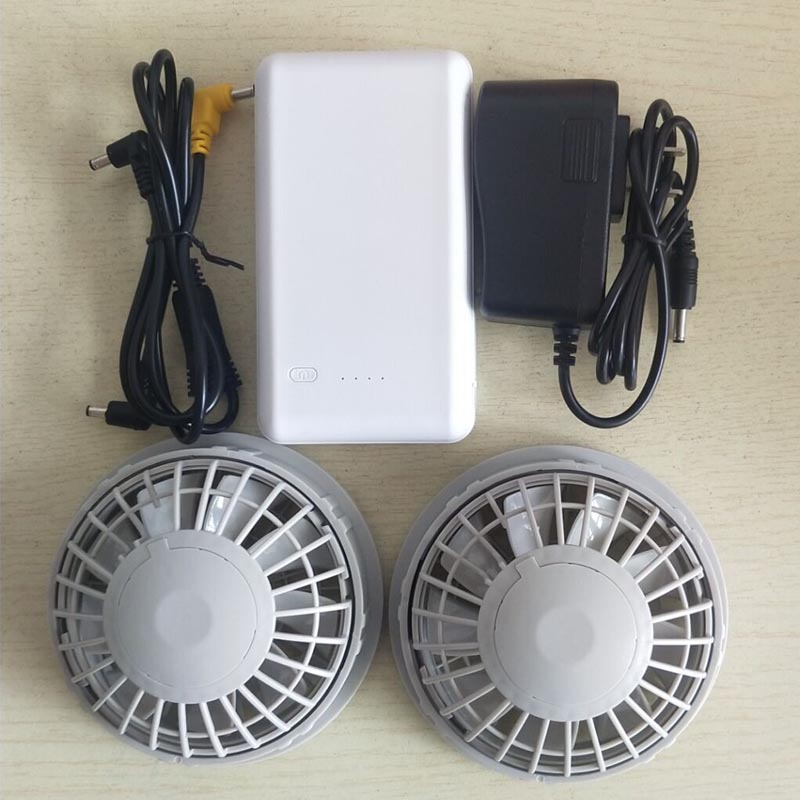 空调服风扇 配件 充电电池充电器 连接线 带卡扣三通线 风扇衣服