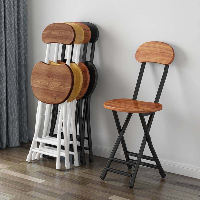 简约可携式实木可折叠带靠背省空间家用吃饭椅子餐椅极简高圆凳子,家居饰品,家具贴,淘宝优惠券,粉丝福利购,淘宝优惠卷