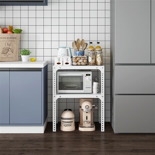 目田2层置物架货架角钢简易工作台厨房打包称重组装工作平台桌子