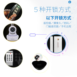 防盗遥控锁无孔隐形门锁睿强859新款大门暗锁 电子智能锁家用五金