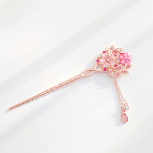 儿童发钗发簪子女古风发饰流苏步摇汉服头饰女童古装古代旗袍配饰