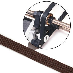 GATES RF棕色橡胶开口同步带圆弧齿 2GT 3d打印机配件盖茨