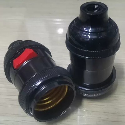 龙榜E27罗口螺口机床缝纫机工作台灯 悬吊管接带开关灯头灯口灯座