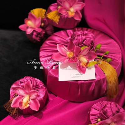 安娜洛希婚礼伴手礼喜糖盒结婚伴娘礼盒风呂敷礼物定制回礼姐妹团
