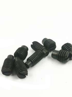 10.9级GB75一字凸端紧定螺钉紧定圆柱端紧定螺丝M6M8M10M12