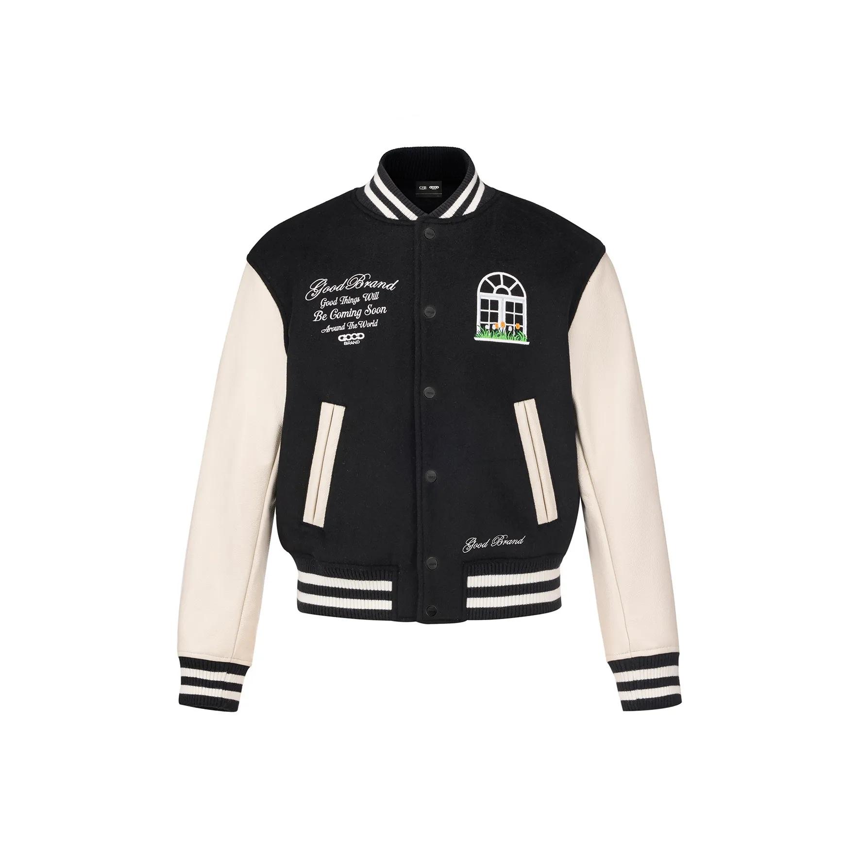 GOODBRAND庄园物语烫钻棒球夹克
