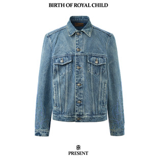 BIRTH ROYAL CHILD 藤蔓满钻牛仔外套爆闪 BORC 官方正品