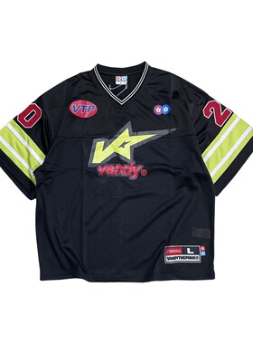 【官方正品】VandyThePink × New Jeans 联名黑色冰球服短袖球衣