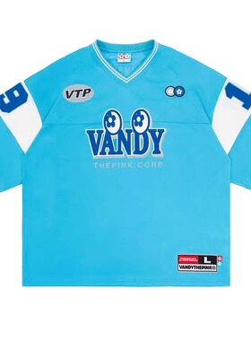 【官方正品】VandyThePink × New Jeans 联名蓝色冰球服短袖球衣