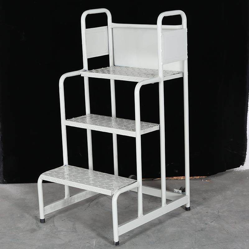 仓梯子移动登高车防冷库轧台钢拆卸商场平梯安全护梯GEQ花钢纹登