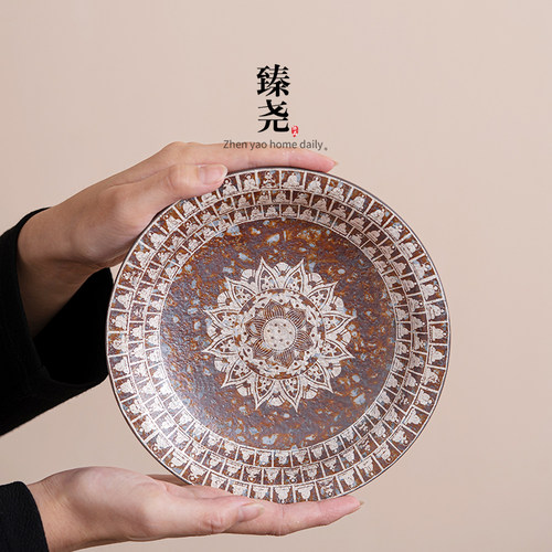 鎏金壶承干泡盘茶壶垫茶点盘