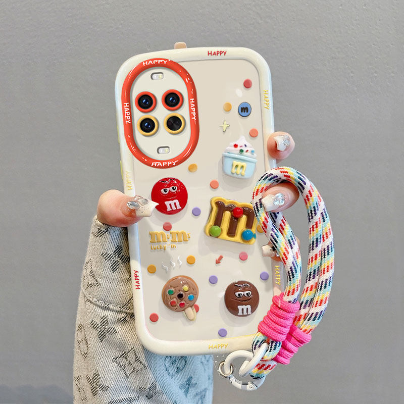 适用华为nova14手机壳13Pro棒棒糖M豆12ultra新女款11SE全包防摔10公仔挂绳nova9个性创意8Pro时尚爆款7se套