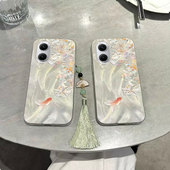 适用红米Turbo4Pro手机壳turbo3桂花锦鲤radmi小米note14新款 13Pro 大孔12防摔11高级感小众note超火好运外壳