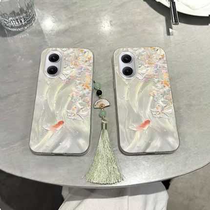 适用红米Turbo4Pro手机壳turbo3桂花锦鲤radmi小米note14新款13Pro+大孔12防摔11高级感小众note超火好运外壳